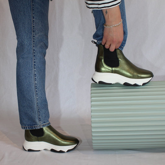 Poppy Chelsea Boot - Green